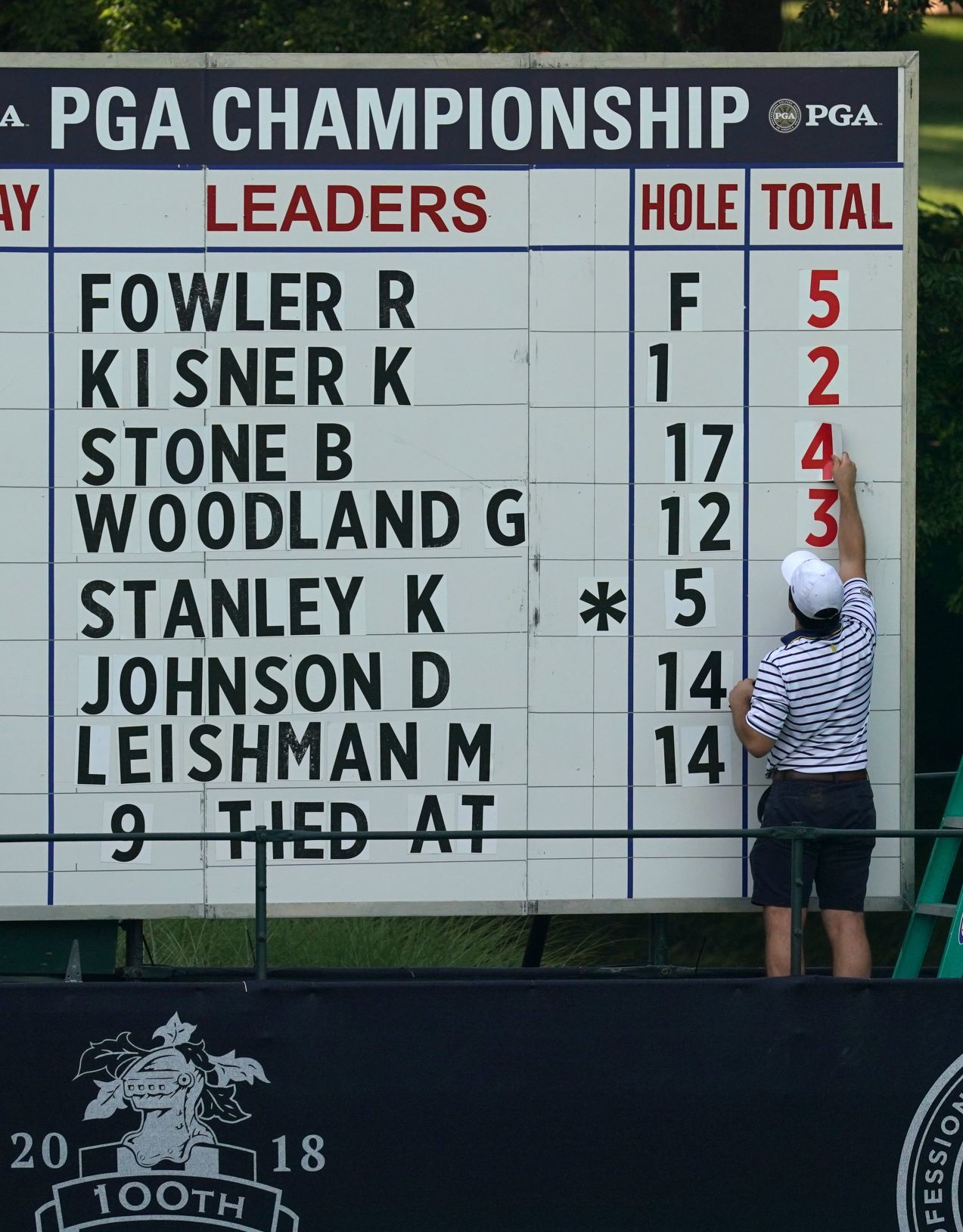 Opening round of the 100th PGA Championship at Bellerive Country Club